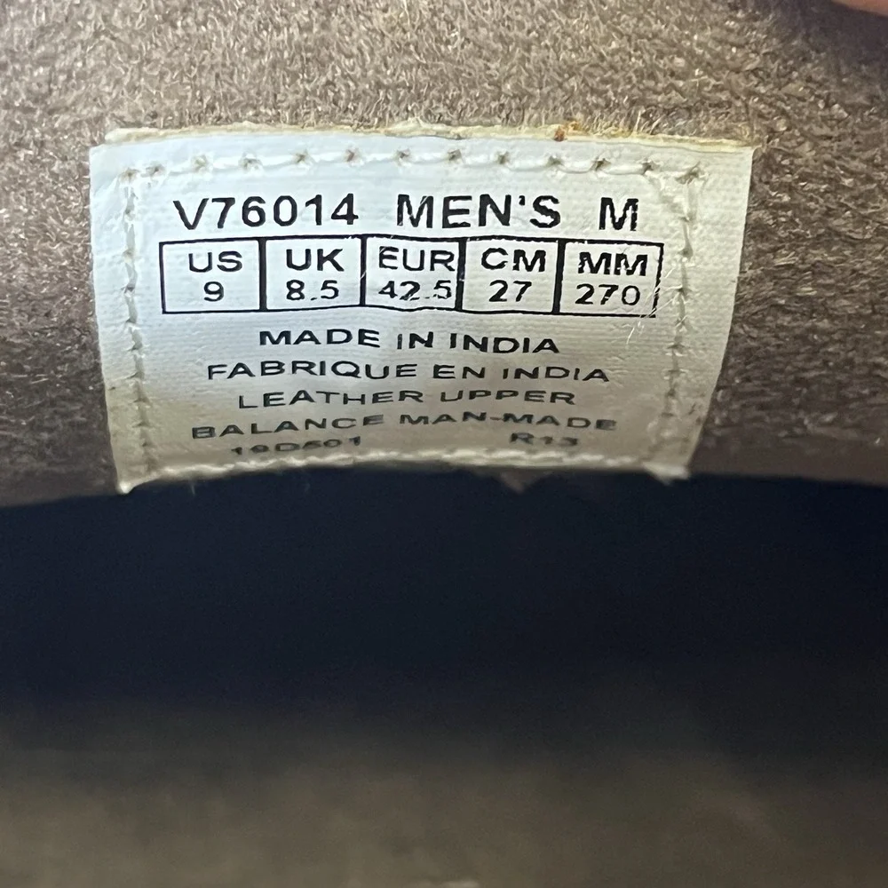 Rockport Brown Suede‎ Leather Tan Wingtip Oxford Dress Shoes Men's 9 Worn Once